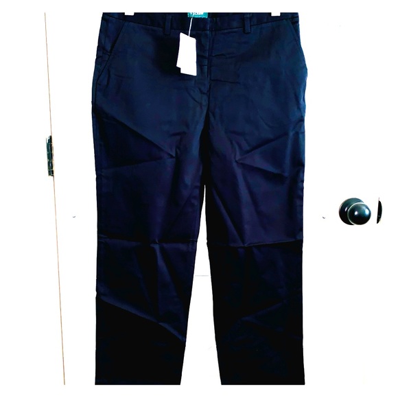 J. Crew ankle length slim cotton sateen pant NWT 2 - Picture 1 of 3